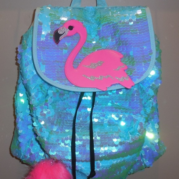 justice flamingo backpack